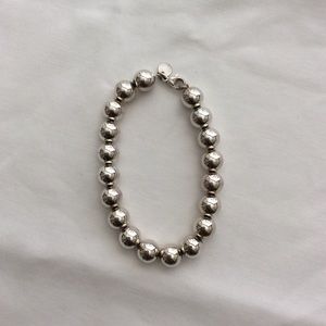 Tiffany sterling bead bracelet 8 in